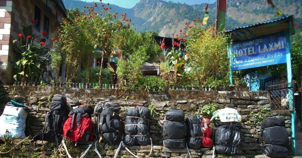 Manaslu Trek Accommodation With Baggages