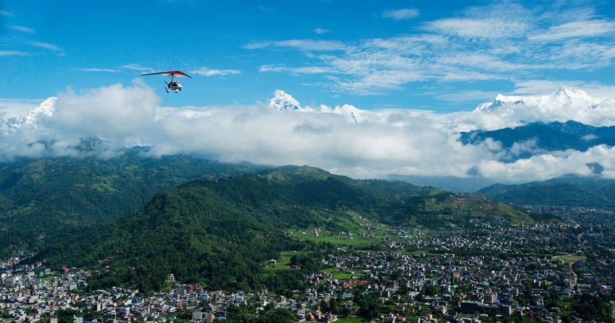 Ultralight flight Pokhara