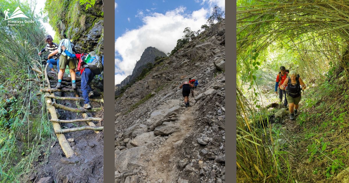Manaslu Circuit Trek Difficulty 2 difficult pathway in manaslu circuit trek