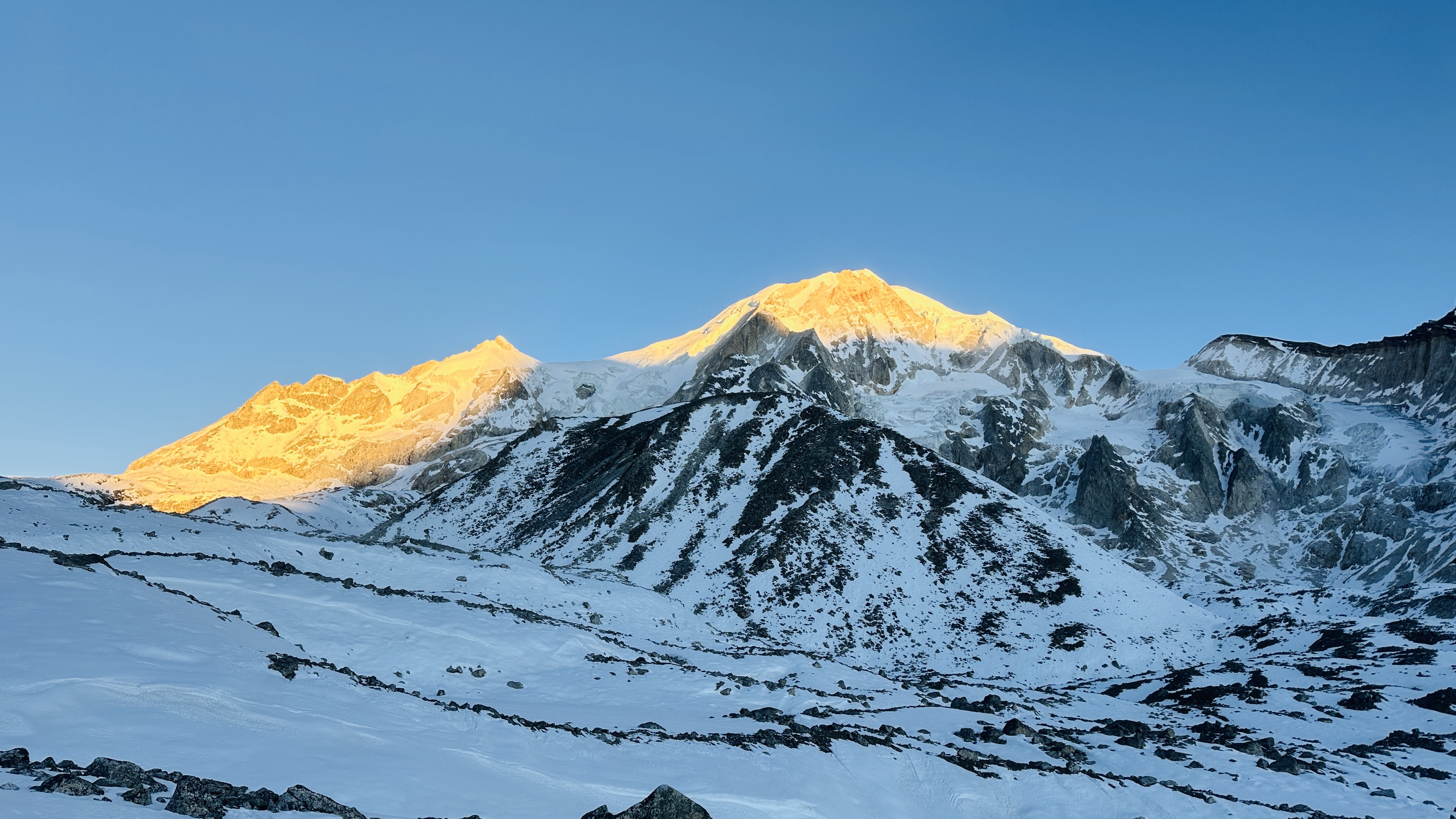 Best Time for Manaslu Circuit Trek 4 Morning View from Samdo