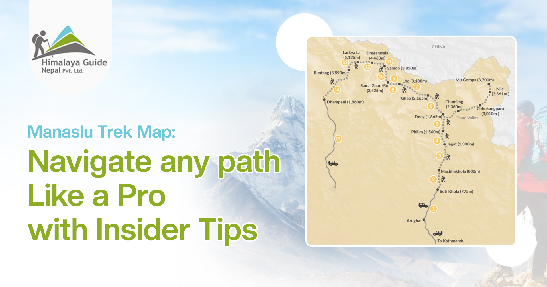 Manaslu Trek Map: Navigate any path Like a Pro with Insider Tips