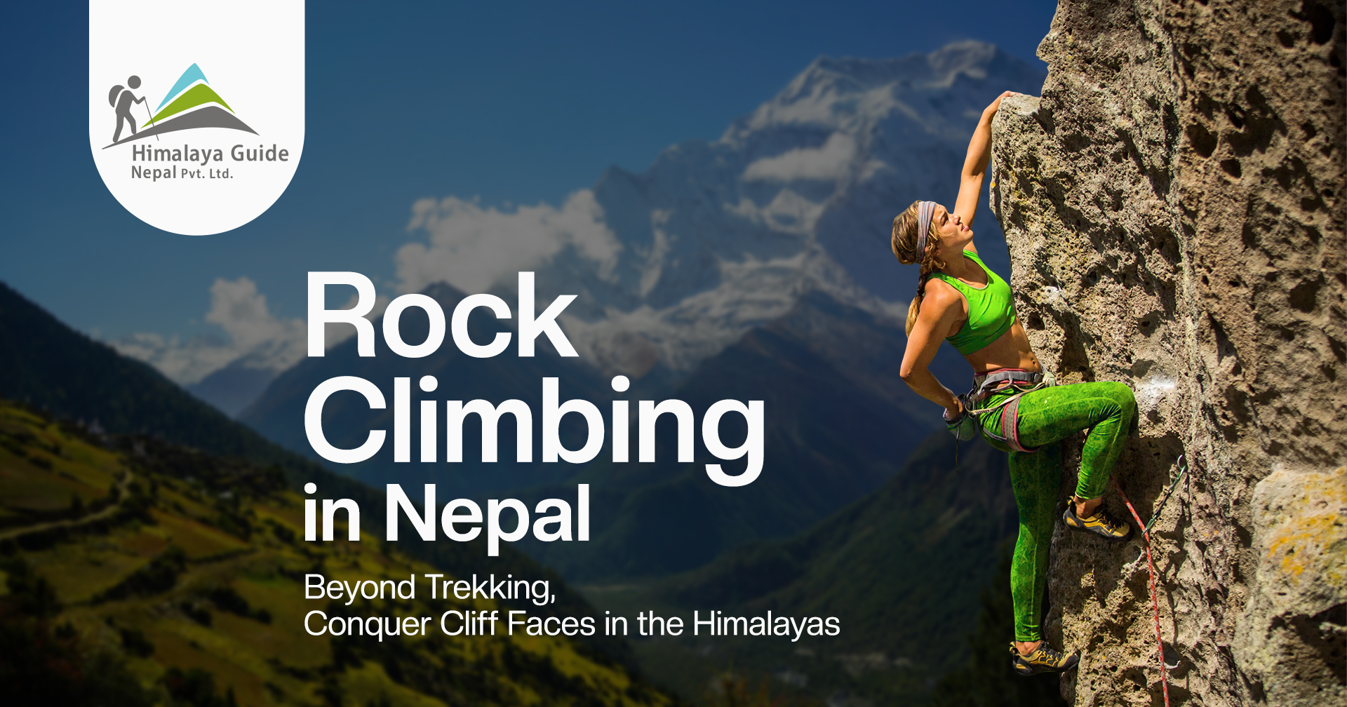 Rock climbing in Nepal