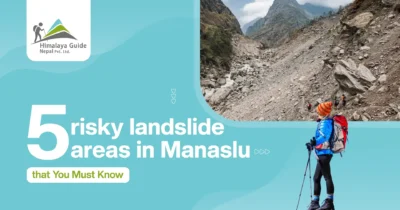 Risky Landslide Areas in Manaslu