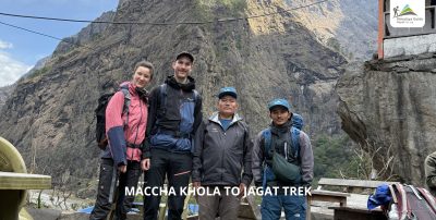 Trekkers In Machha Khola To Jagat Route