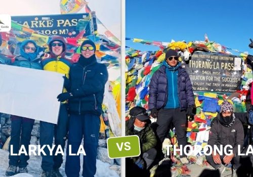 larkya la Vs thorong la